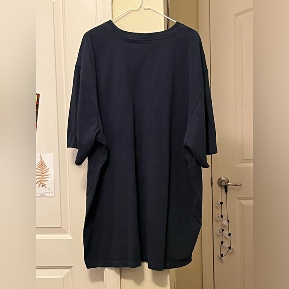 Carhartt Navy Blue T-shirt with Breast Pocket - Picture 2 of 3